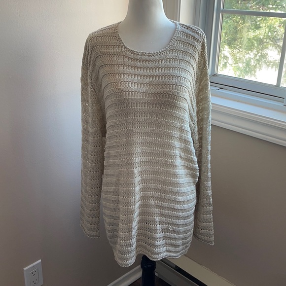 Orly Loose Knit Long Sleeve Sweater Large - Picture 3 of 9